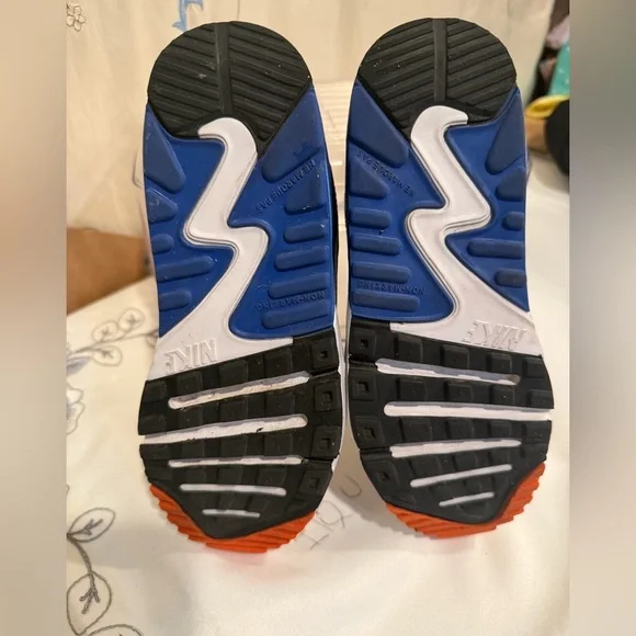 Nike Kids Sneakers - White, Navy, and Orange - Picture 6 of 6